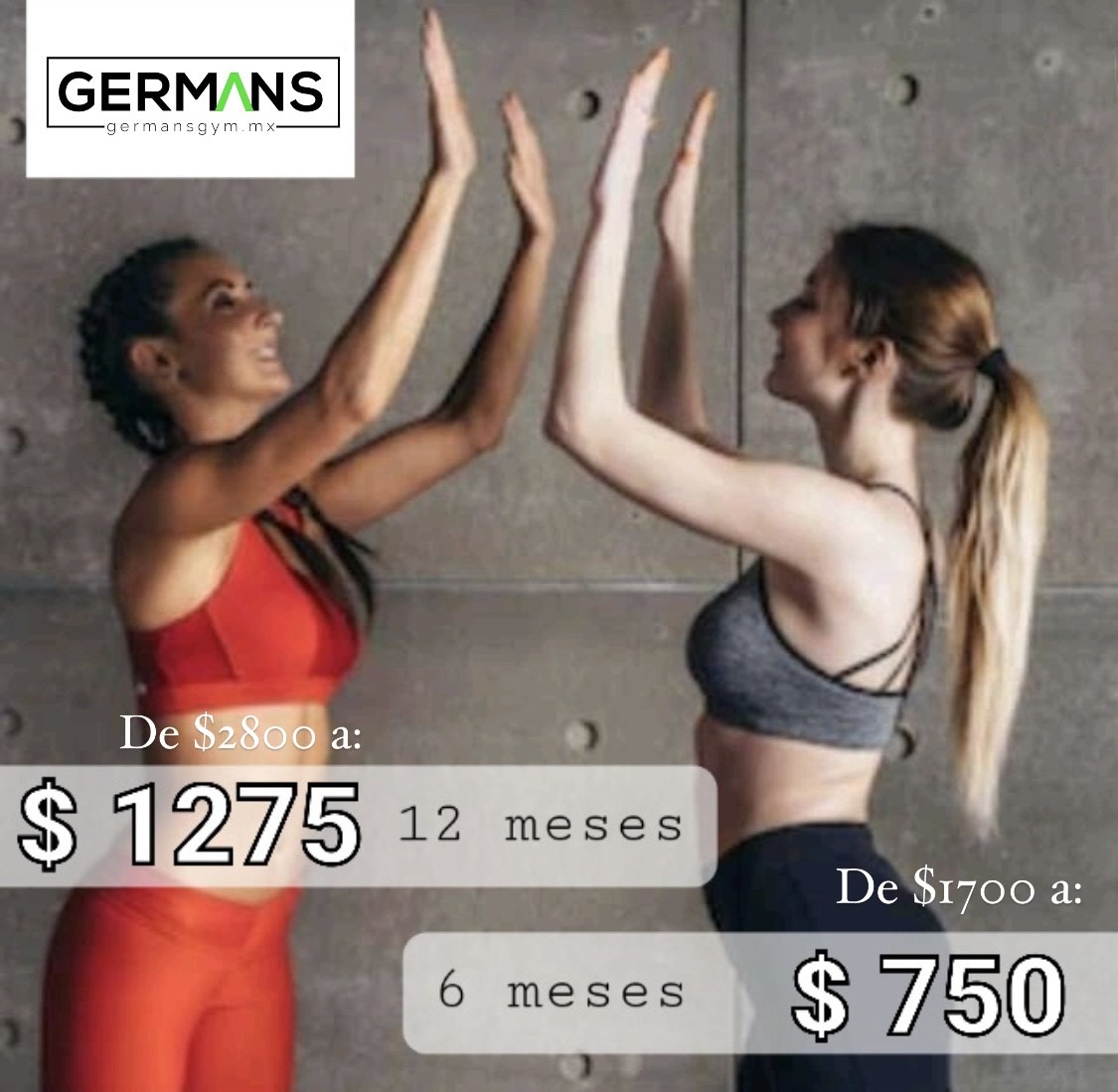 Promoción Germans Gym 6 meses y rifa de iPhone