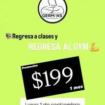 Promociones mensuales Germans Gym Cuernavaca